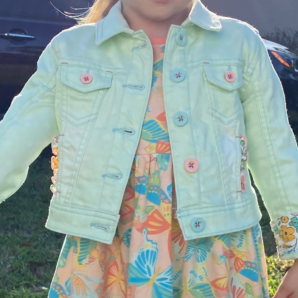 Matilda Jane Mint Green Jean Jacket for Kids